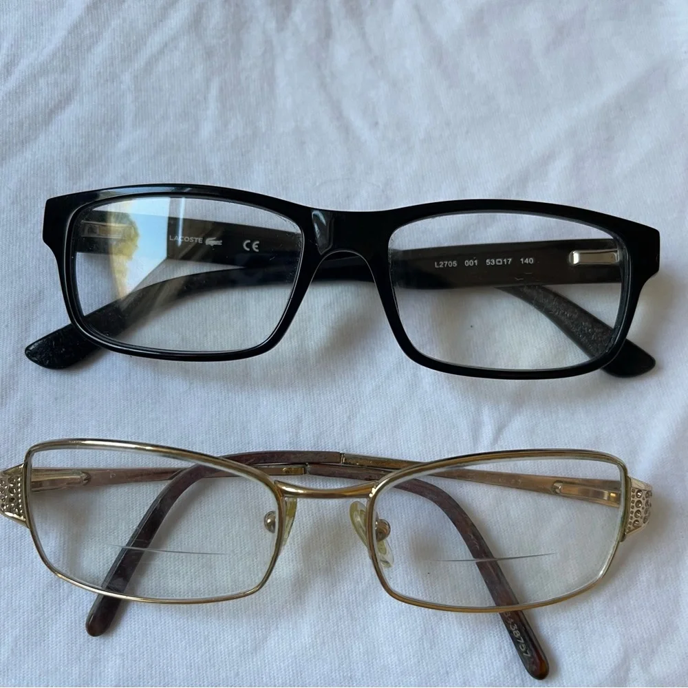 Bundle Lot Womens Eyeglasses Rx Frames Luxury Designer Prada Coach Versace WORN - Picture 4 of 8